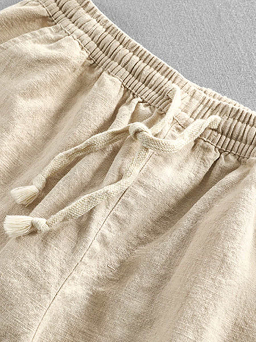 Adrián | Pantalones holgados de lino