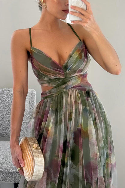 GISELLE | Vestido maxi de chiffón