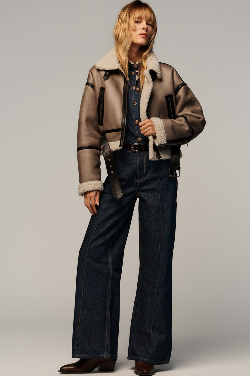 Sara | Cazadora corta doble faz