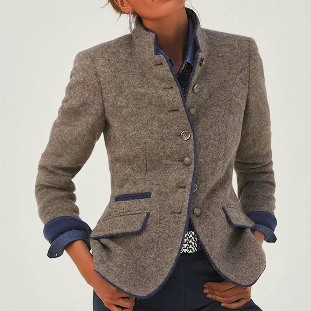 Valeria | Cárdigan elegante con cuello alto