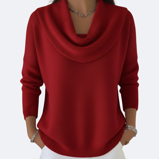 GIULIA | Suéter con cuello de volantes acogedor