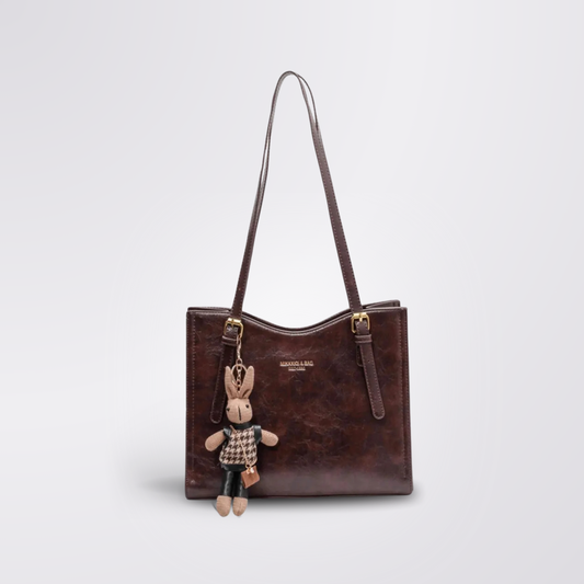 Lena | Bolso de hombro vintage en piel vegana