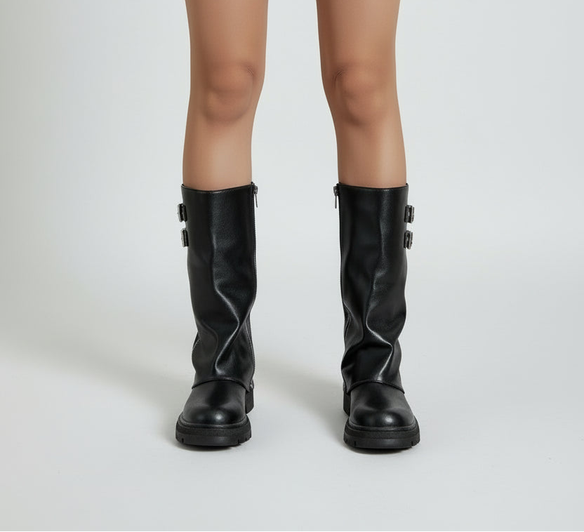 Cloe | Botas con cremallera cubierta