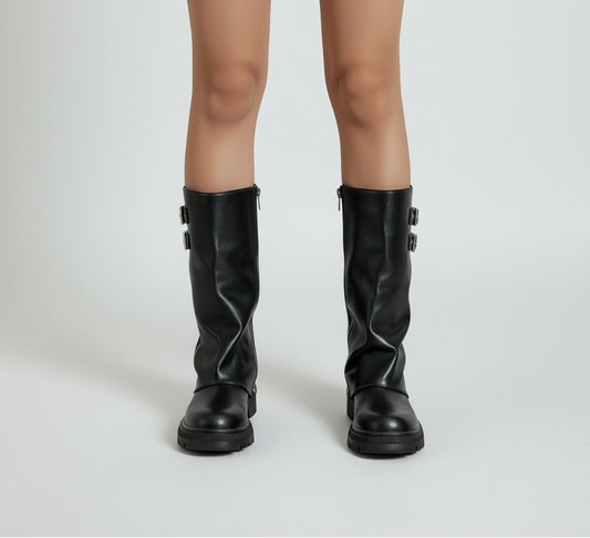 Cloe | Botas con cremallera cubierta