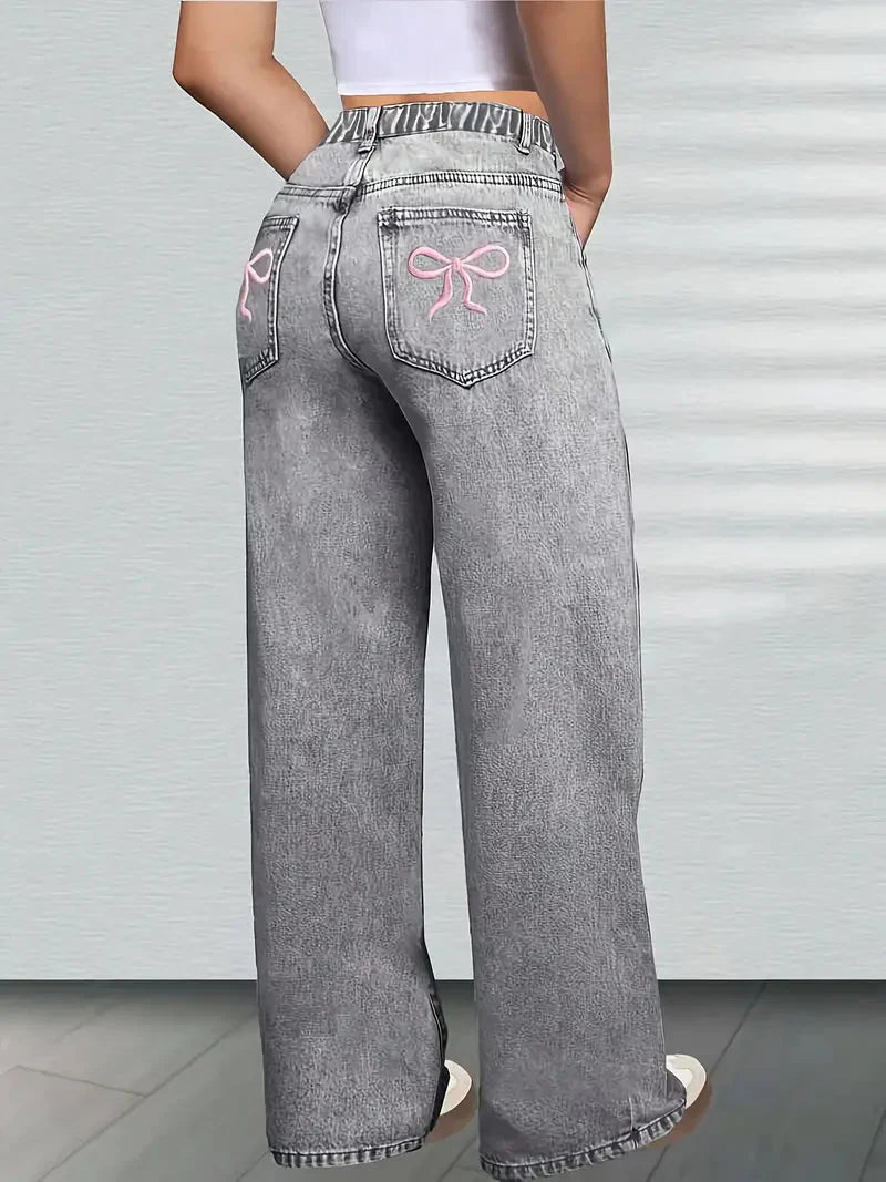 Celia - Pantalones Anchos de Cintura Alta