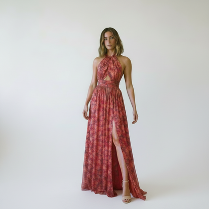 Vera | Vestido elegante con estampado flora