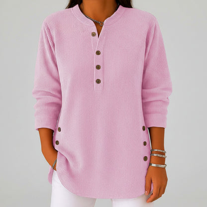 Luna | Sudadera de cuello redondo de punto holgado para mujer