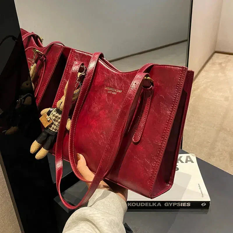 Lena | Bolso de hombro vintage en piel vegana