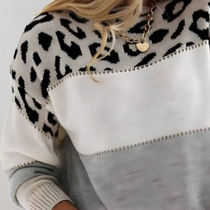 Charlene | Suéter casual con estampado de leopardo