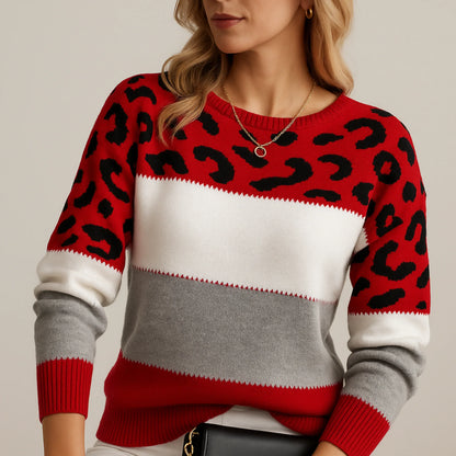 Charlene | Suéter casual con estampado de leopardo