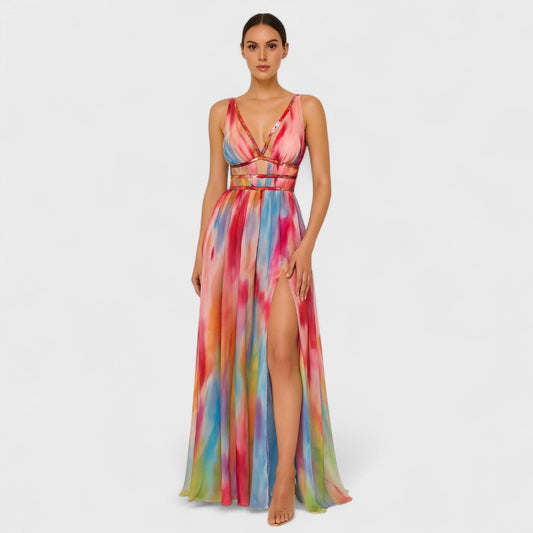 Freya | vestido largo pintado