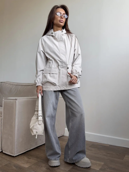 Sofía | chaqueta impermeable con capucha ajustable