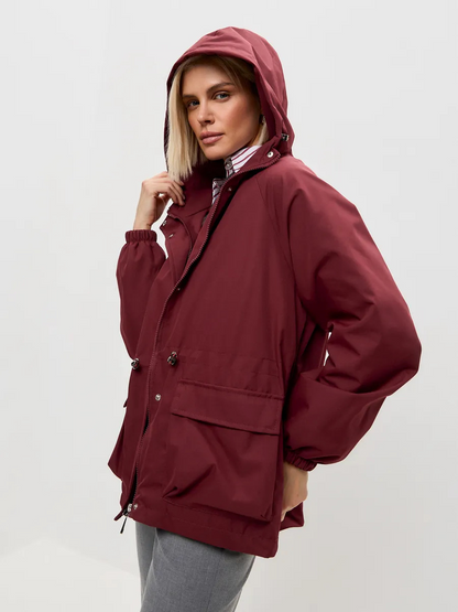 Sofía | chaqueta impermeable con capucha ajustable