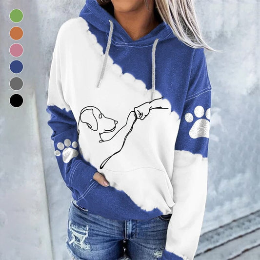 Dominga | Sudadera con capucha casual y moderna con estampado digital