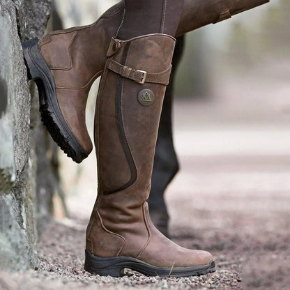 Lavinia | Botas de equitación de cuero impermeable