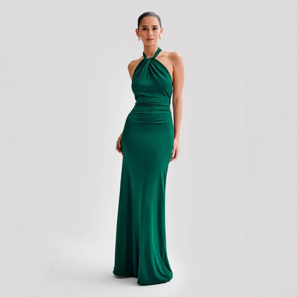 JANA | Vestido maxi con escote halter