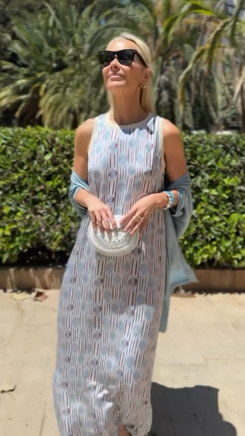 Anaís | Elegante vestido largo con chal a juego