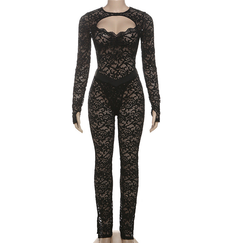 Lucía | Conjunto Sexy de Encaje Transparente