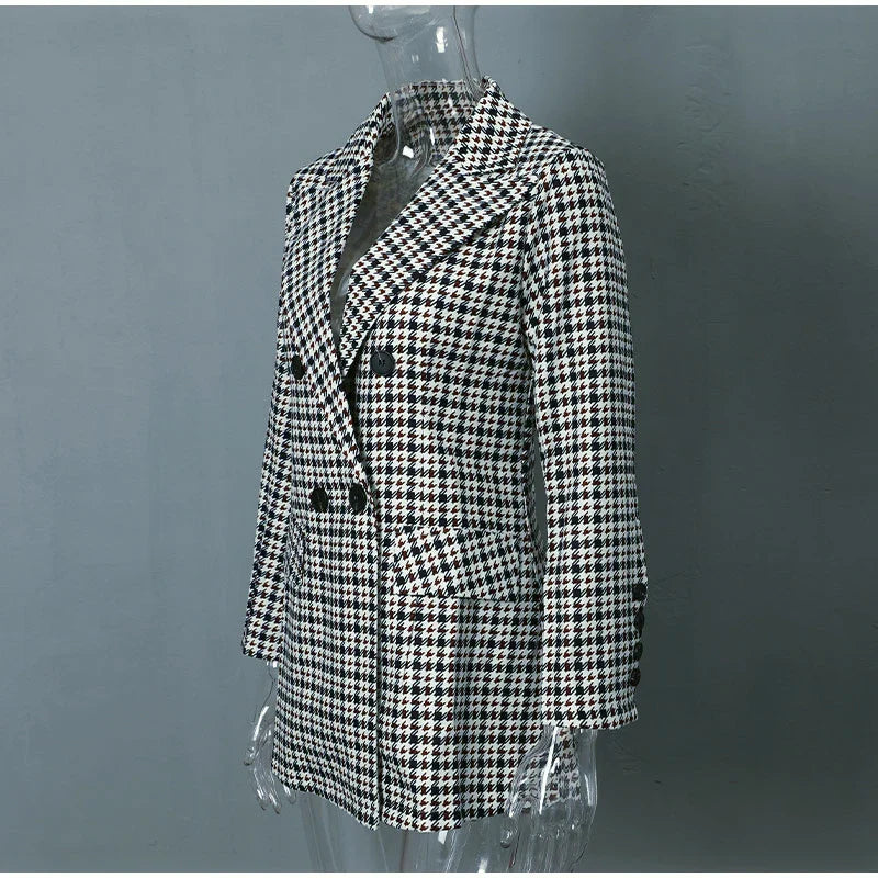 Querida | Chaqueta blazer a cuadros