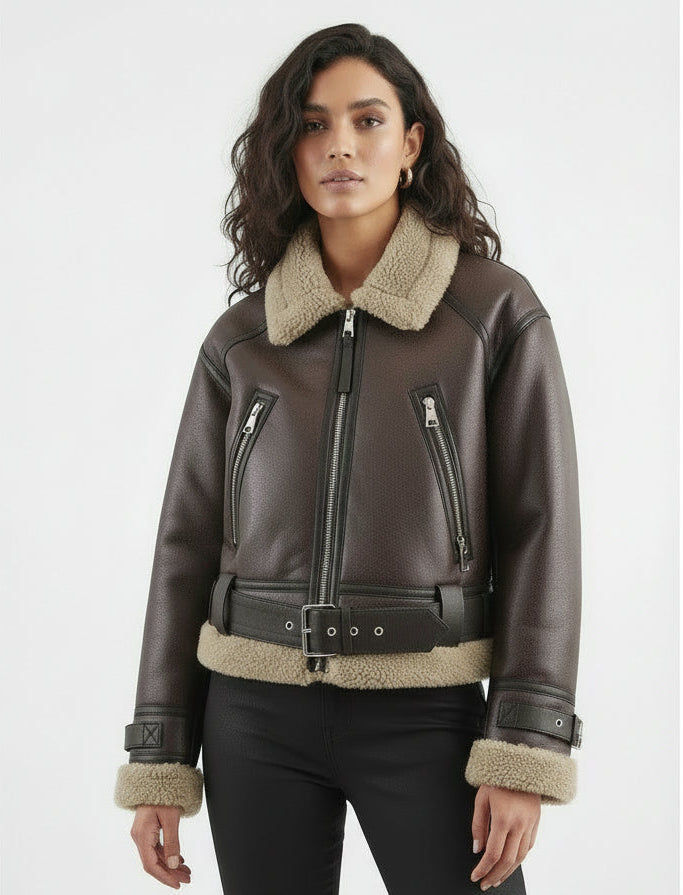 Raquel | Cazadora corta doble faz