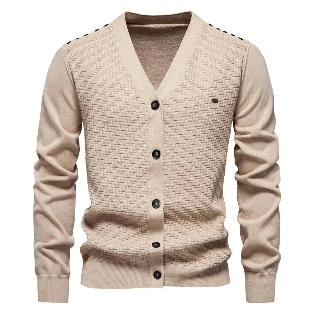 Schneider | Cardigan cálido para hombre con escote en V
