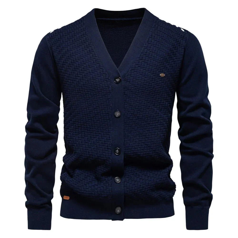 Schneider | Cardigan cálido para hombre con escote en V