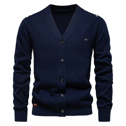 Schneider | Cardigan cálido para hombre con escote en V