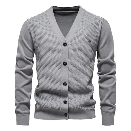 Schneider | Cardigan cálido para hombre con escote en V