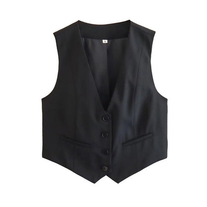 TRAF | Chaleco corto para mujer