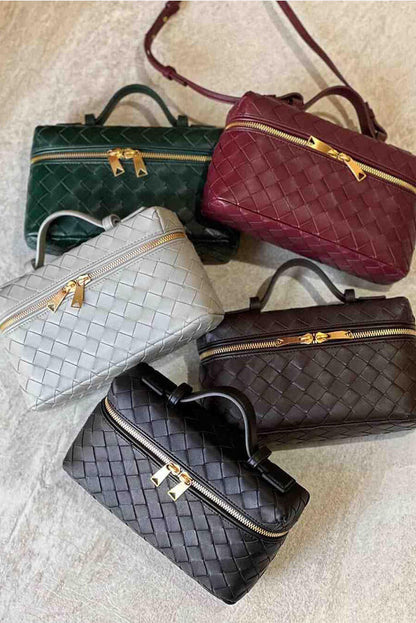 Milla | Bolso Mini Woven con Accesorios Dorados