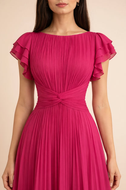 VICKY | VESTIDO DE NOCHE PLISADO