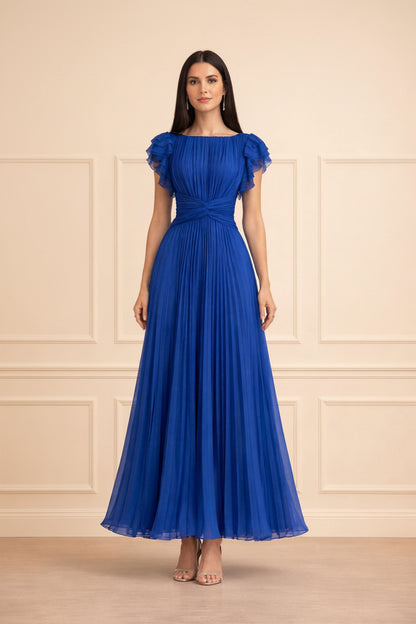 VICKY | VESTIDO DE NOCHE PLISADO