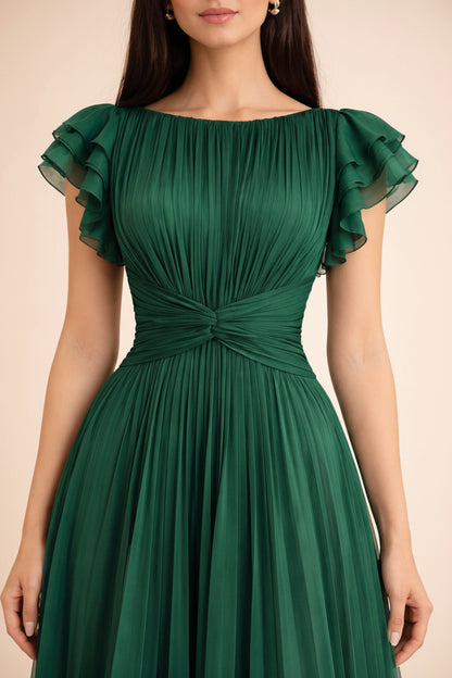 VICKY | VESTIDO DE NOCHE PLISADO
