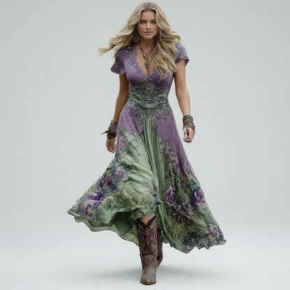 Paula | Vestido floral fluido y a medida