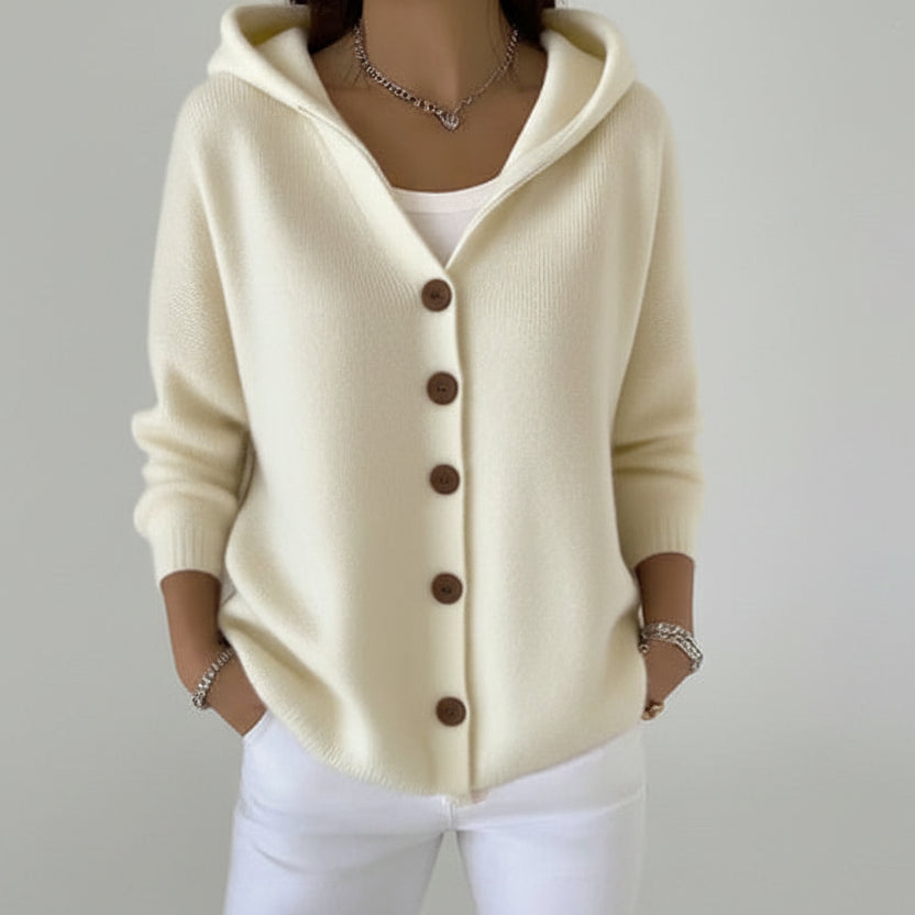 Clarita | Chaqueta con capucha y botones