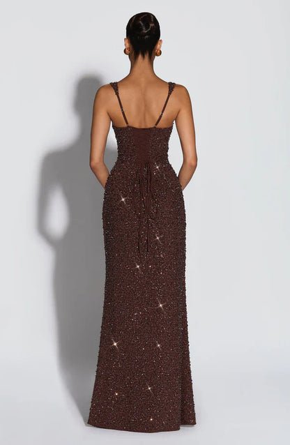 ROSALIND | Vestido maxi con escote cuadrado