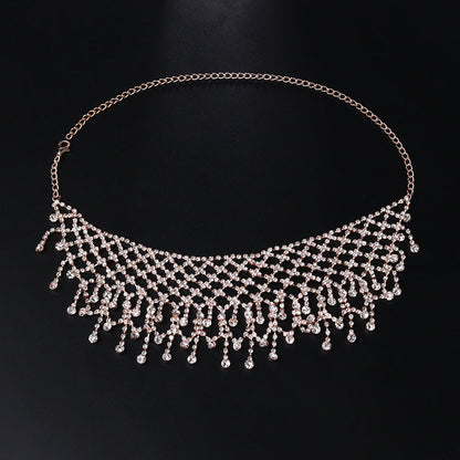 Fiorella | Collar con borlas de rhinestones