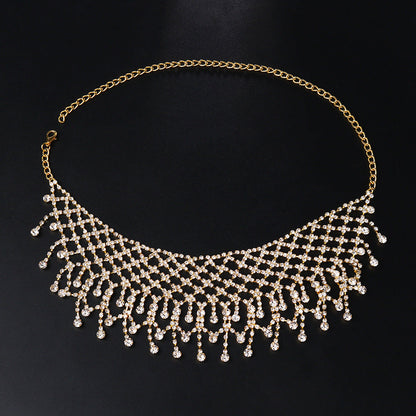Fiorella | Collar con borlas de rhinestones
