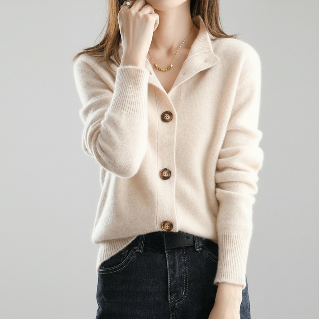 Sara | Cárdigan de cachemira tejido