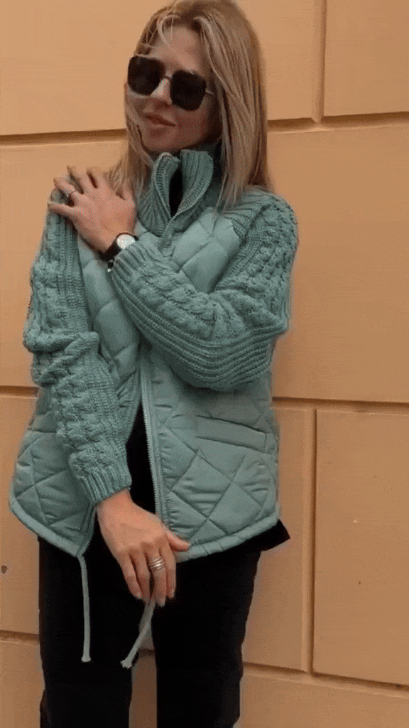 Graciela | Chaqueta patchwork de punto para mujer