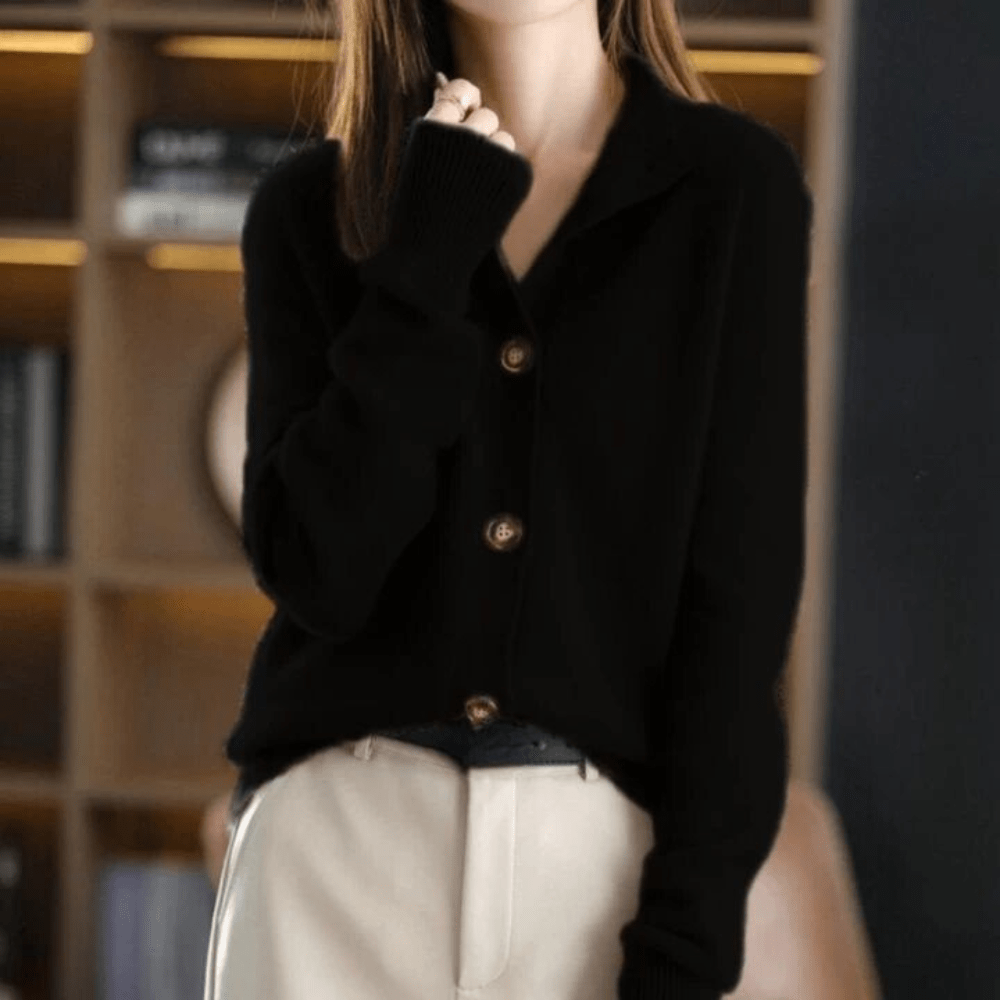 Sara | Cárdigan de cachemira tejido