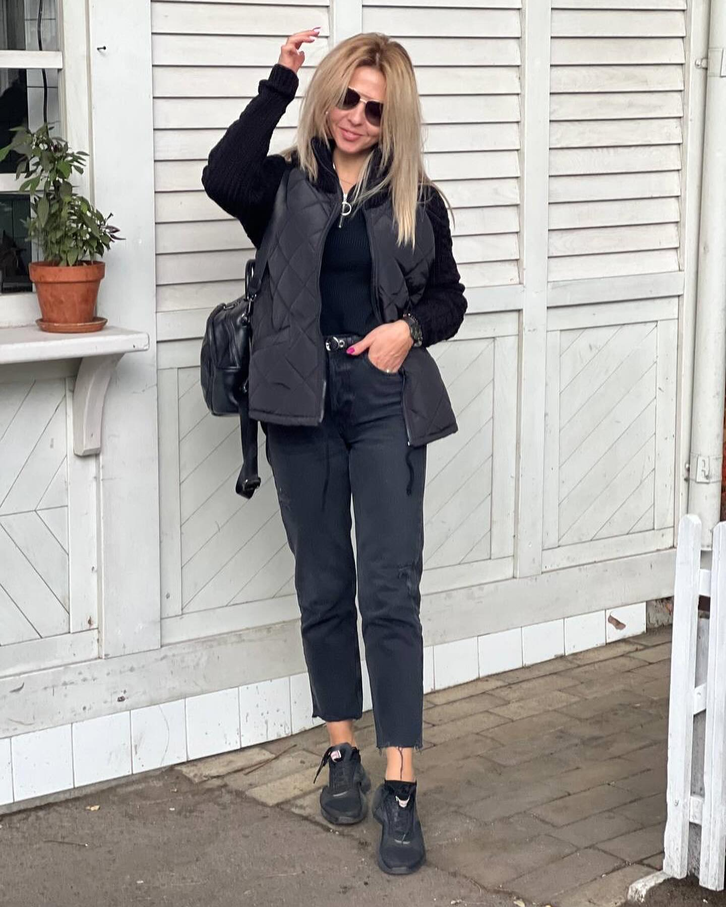 Graciela | Chaqueta patchwork de punto para mujer