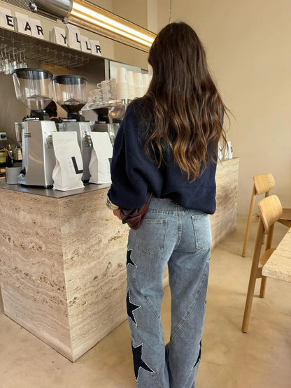 Luna | Vaqueros Rectos Estrella Casual