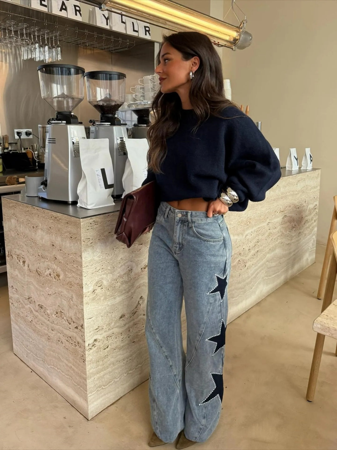 Luna | Vaqueros Rectos Estrella Casual