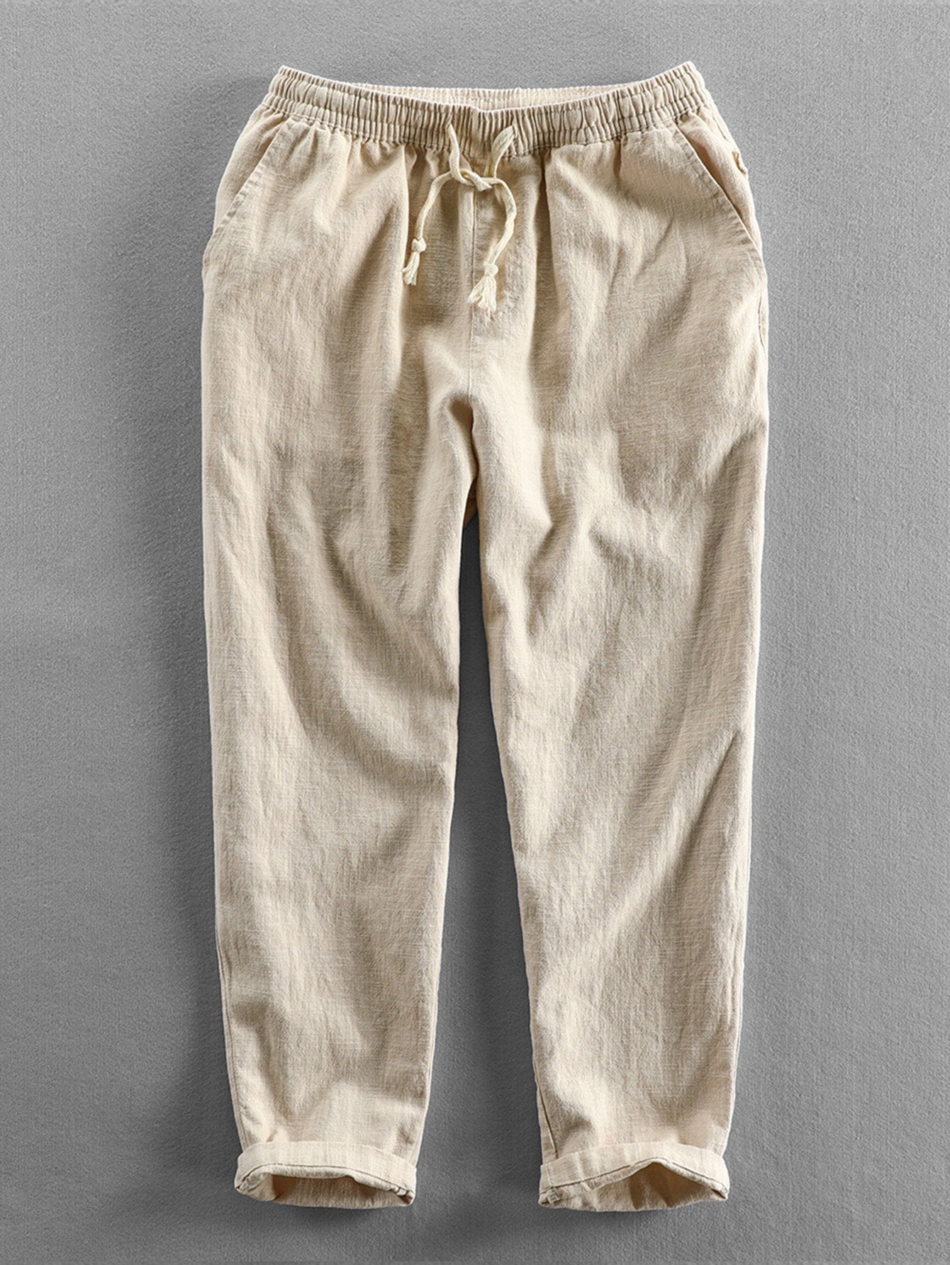 Adrián | Pantalones holgados de lino