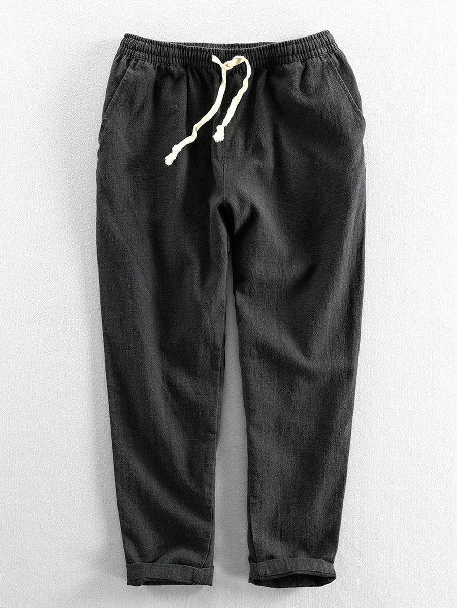 Adrián | Pantalones holgados de lino