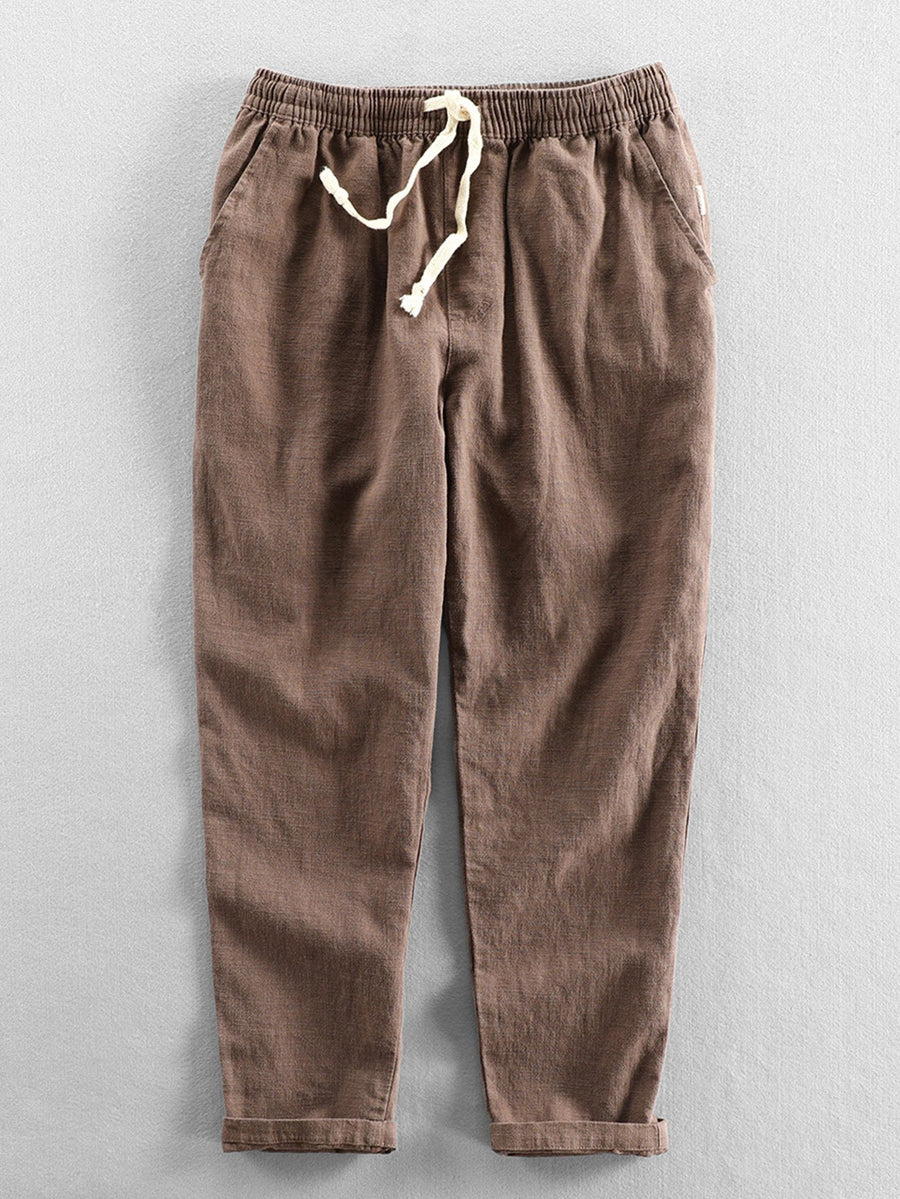 Adrián | Pantalones holgados de lino