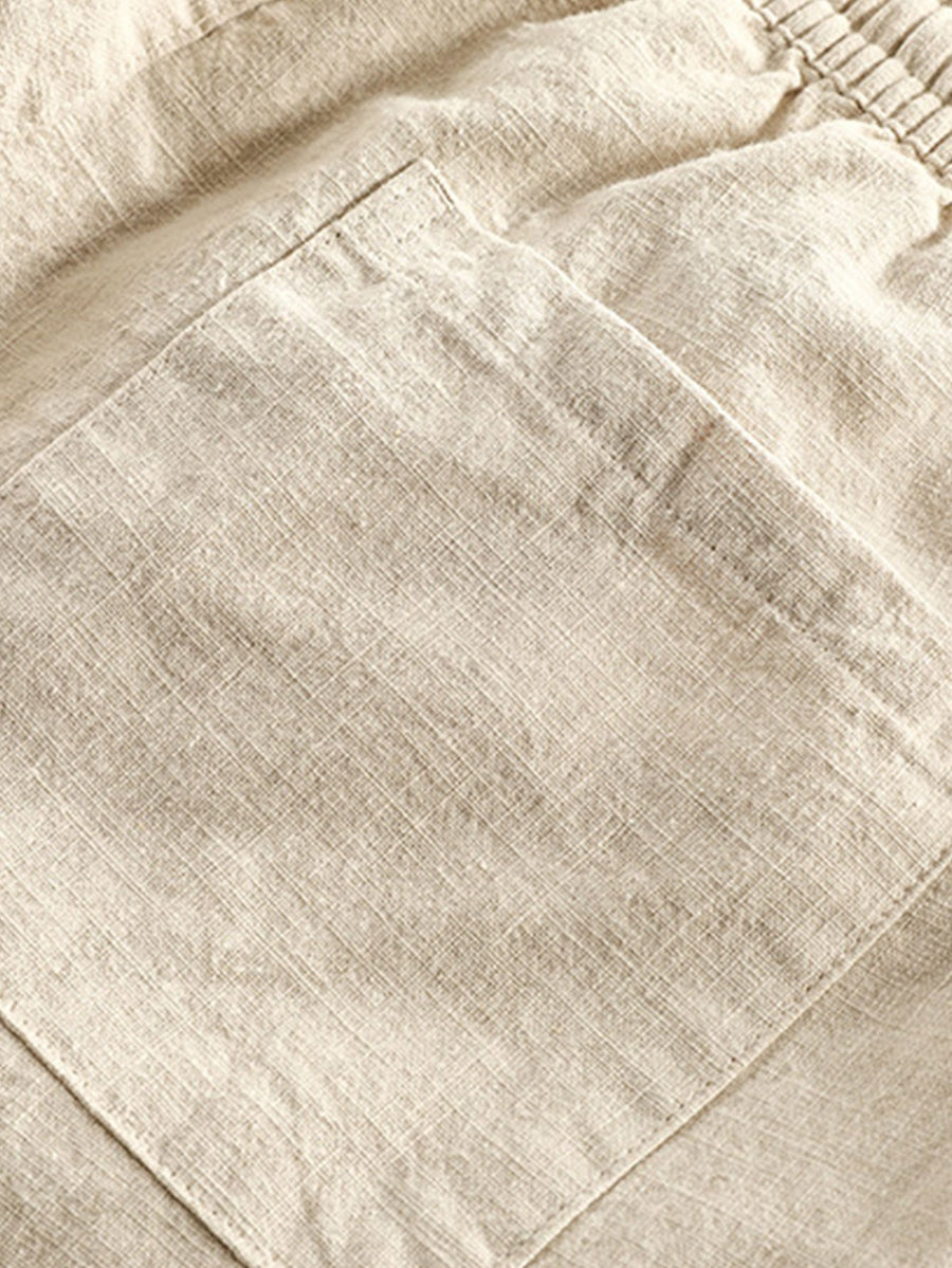 Adrián | Pantalones holgados de lino