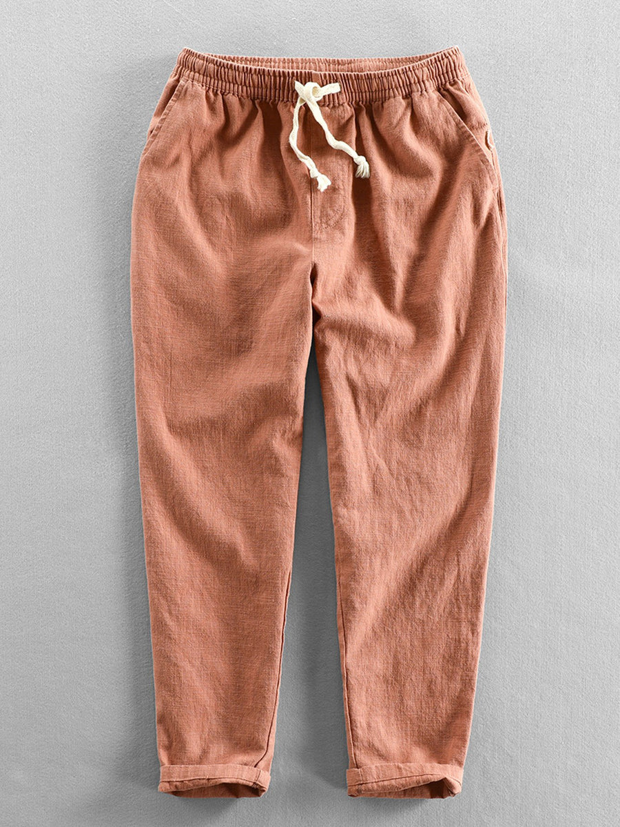 Adrián | Pantalones holgados de lino