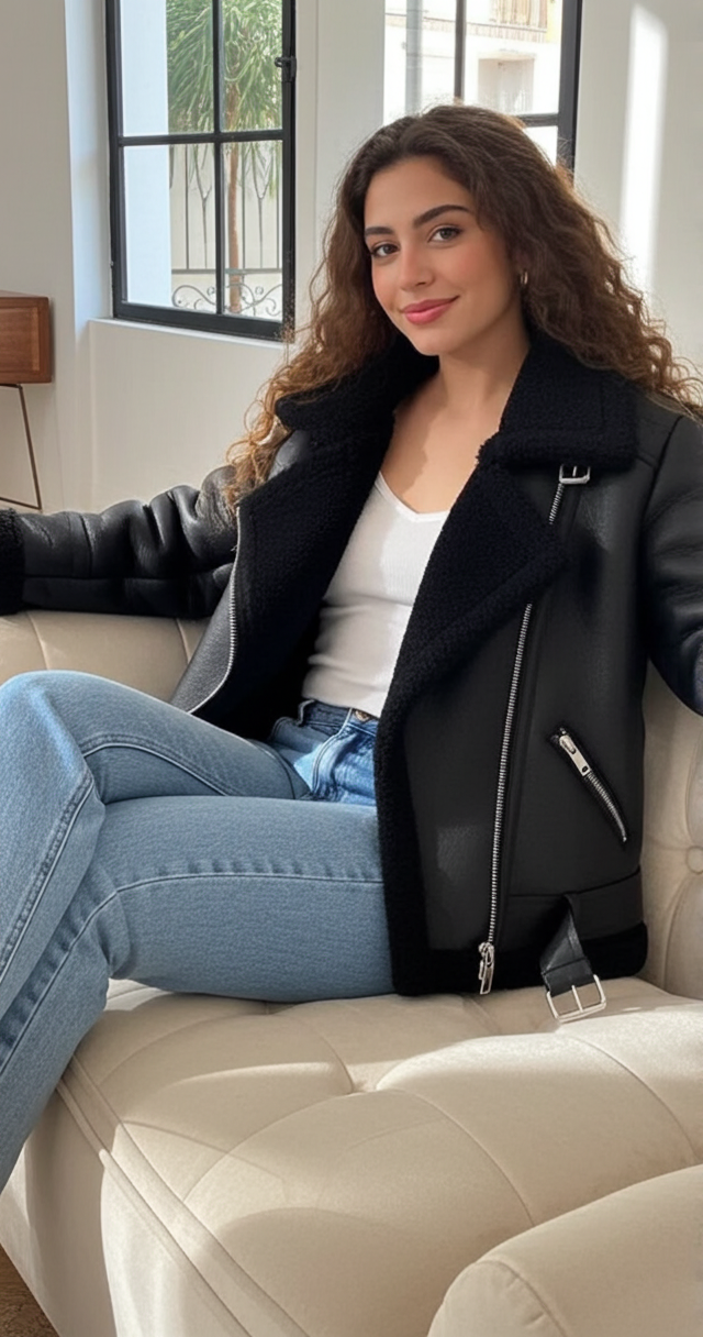 Carla | chaqueta con abrigo extra grueso y cálido